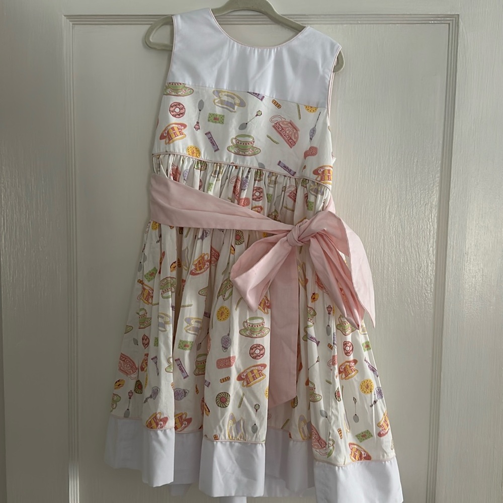 Bella Bliss size white 7 unique tea party dress